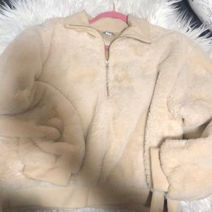 FashionNova Beige Furr Sweater